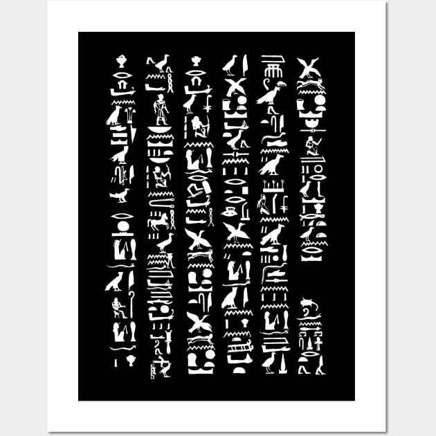 The Ancient Egyptian Language Wall Art by KewaleeTee